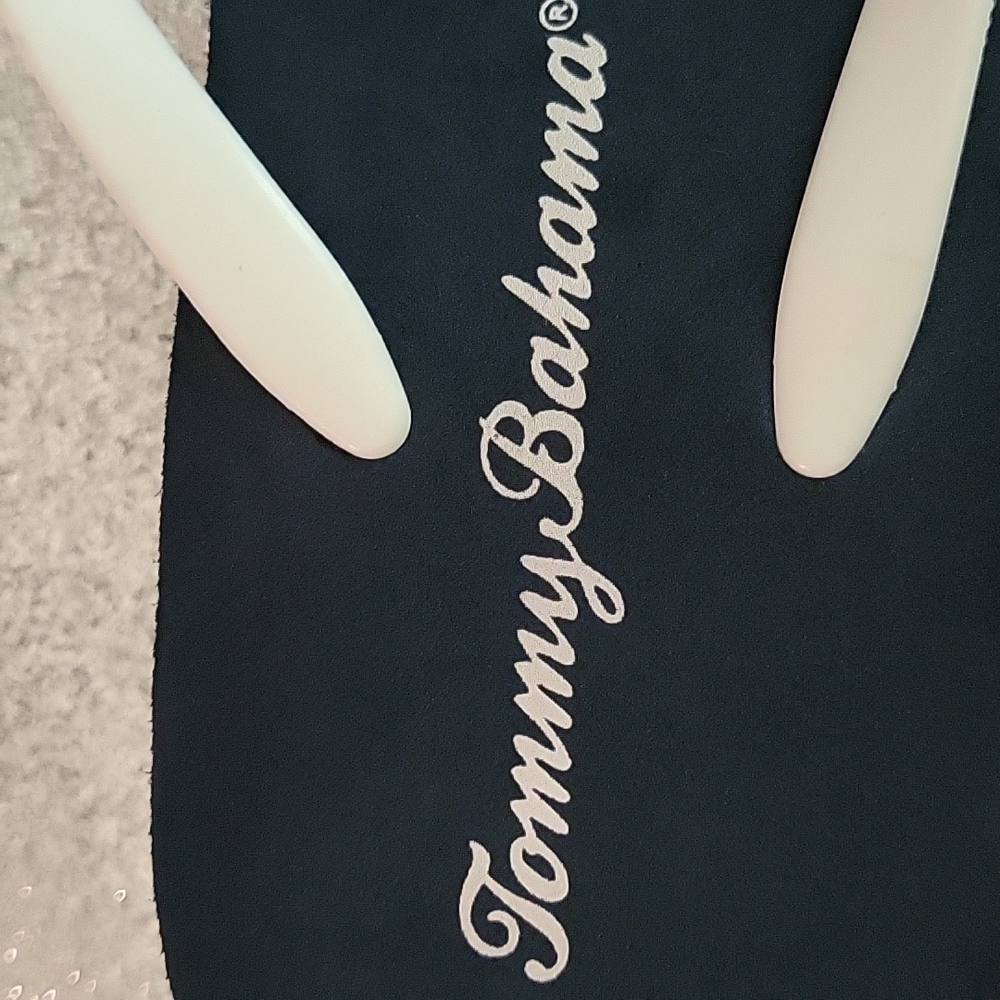 Tommy Bahama Size 10 Navy Flip Flops - Picture 3 of 6